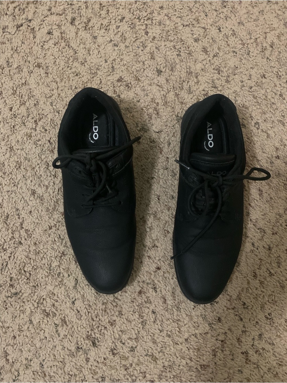 Aldo Black Men's Lace-Up Derby Shoes
